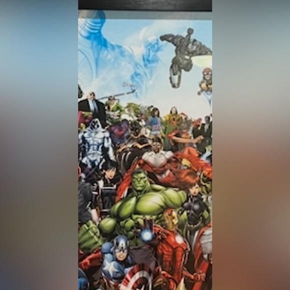 Marvel Superheroes Character Collage Framed Print - Picture 6 of 6